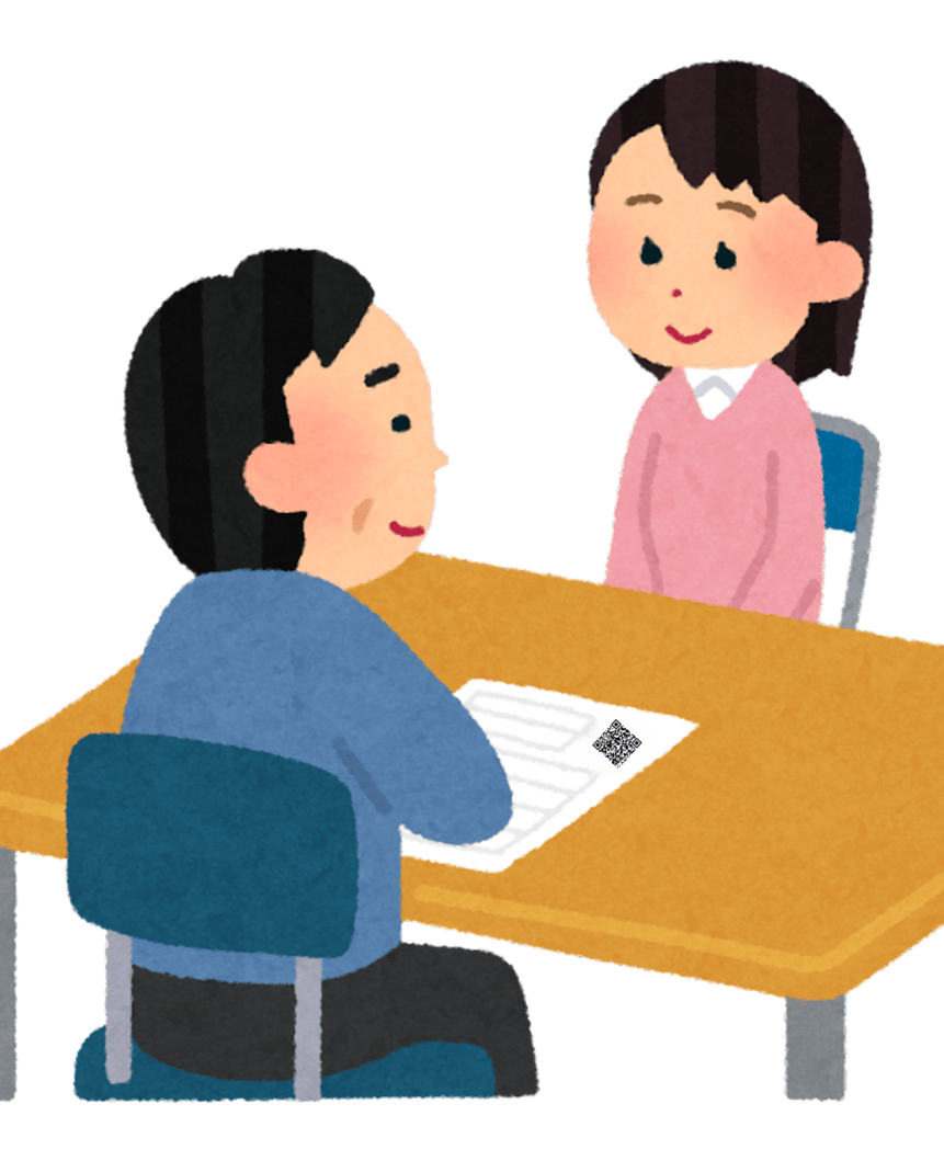 Student presenting resume using SimpleQR by upQRade – upgrade your CV or curriculum vitae with a digital QR code